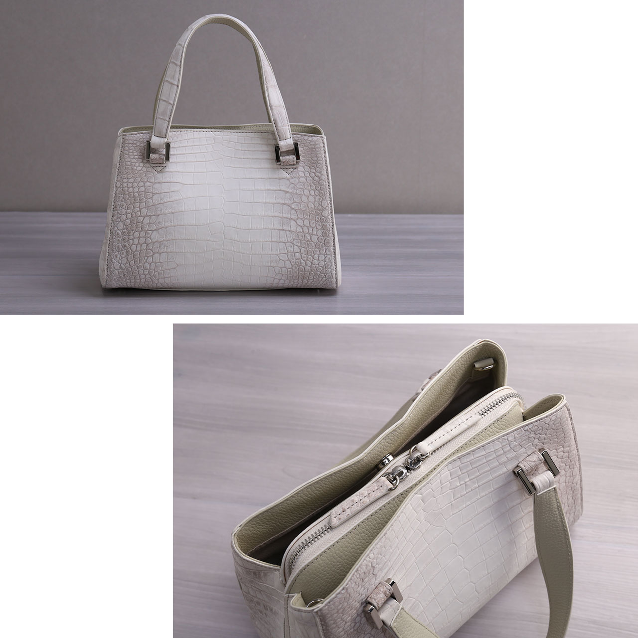 sankyo shokai（三京商会） ヒマラヤ クロコダイル ハンドバッグ