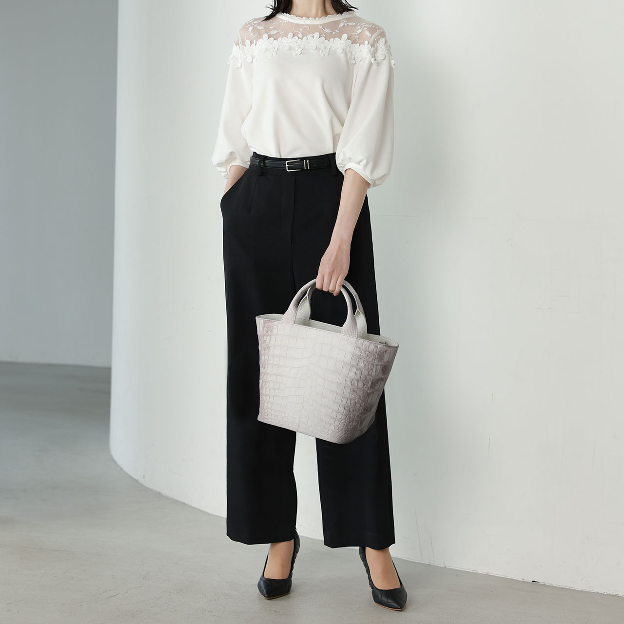 sankyo shokai（三京商会） ヒマラヤ クロコダイル トートバッグ