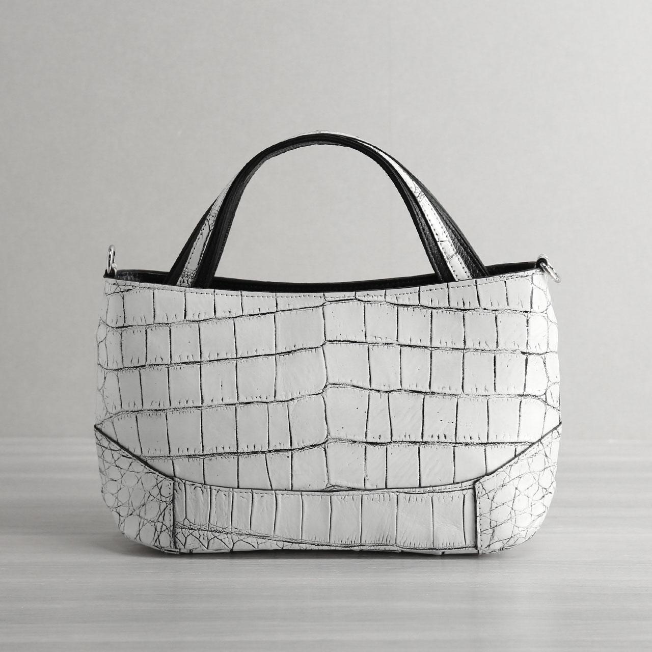 sankyo shokai（三京商会） クロコダイル 2way ハンドバッグ