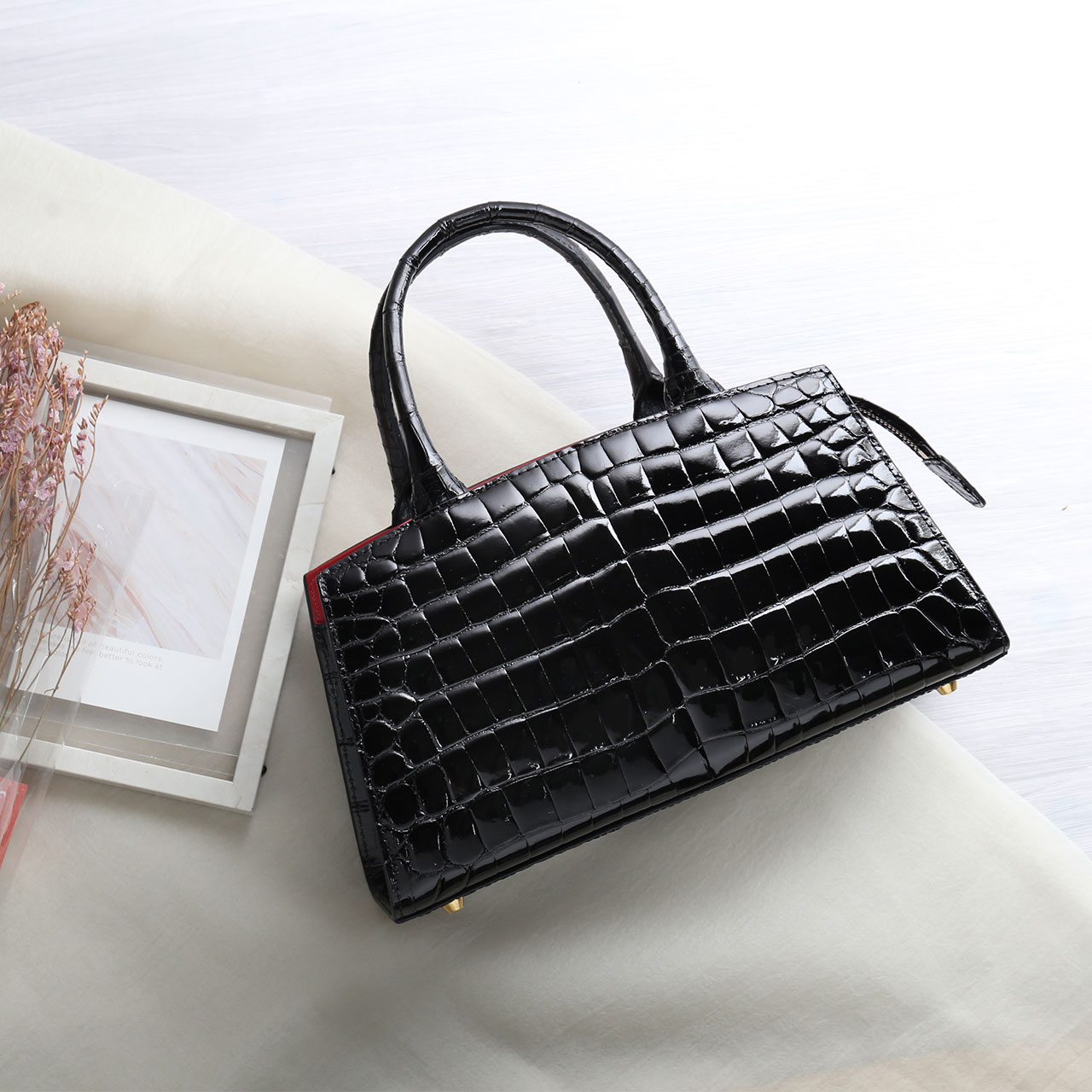 sankyo shokai（三京商会） クロコダイル 2WAY ハンドバッグ