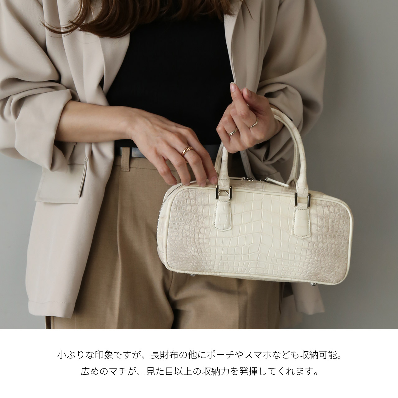 sankyo shokai（三京商会） ヒマラヤクロコダイル ミニボストンバッグ