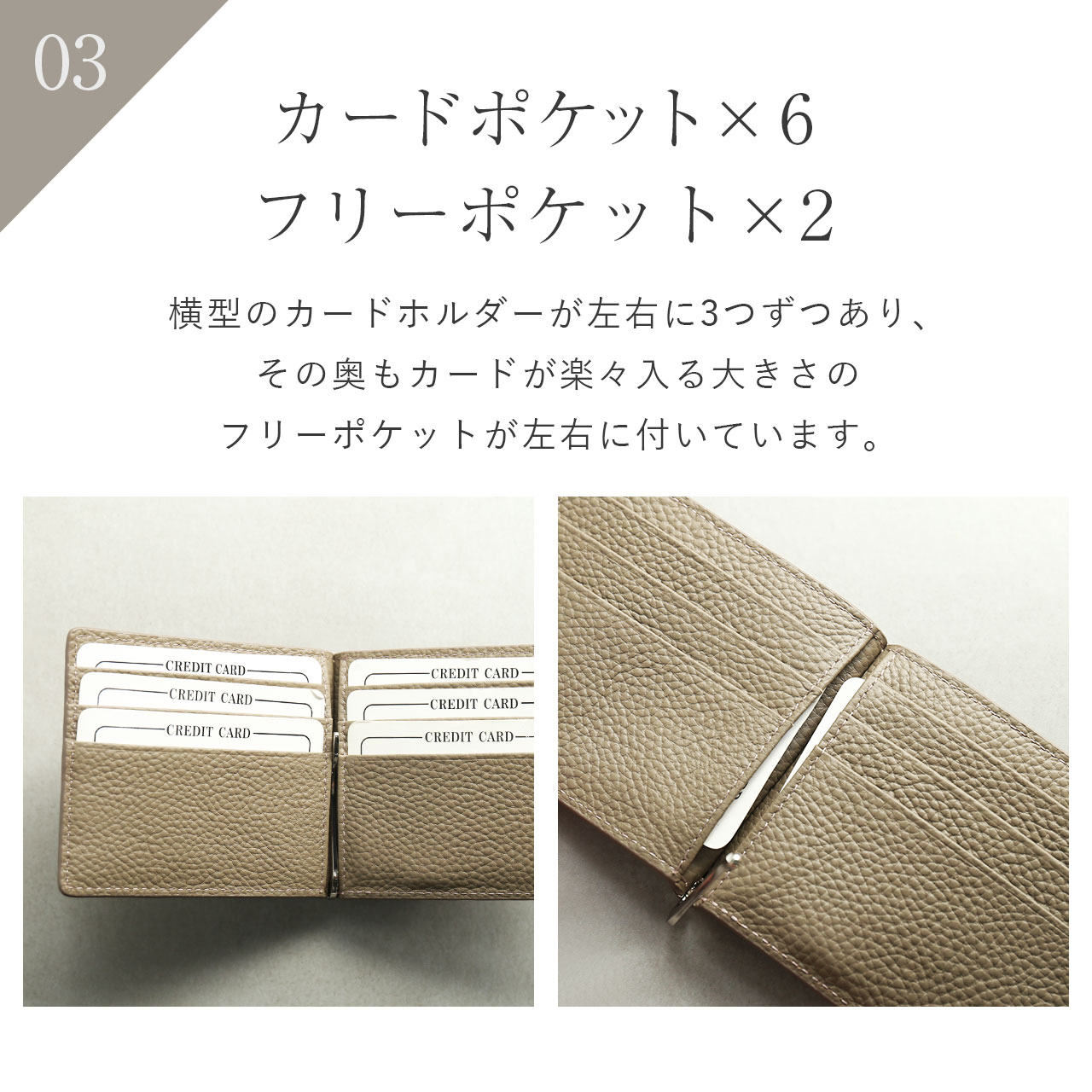 sankyo shokai（三京商会） クロコダイル マネークリップ 財布 折り