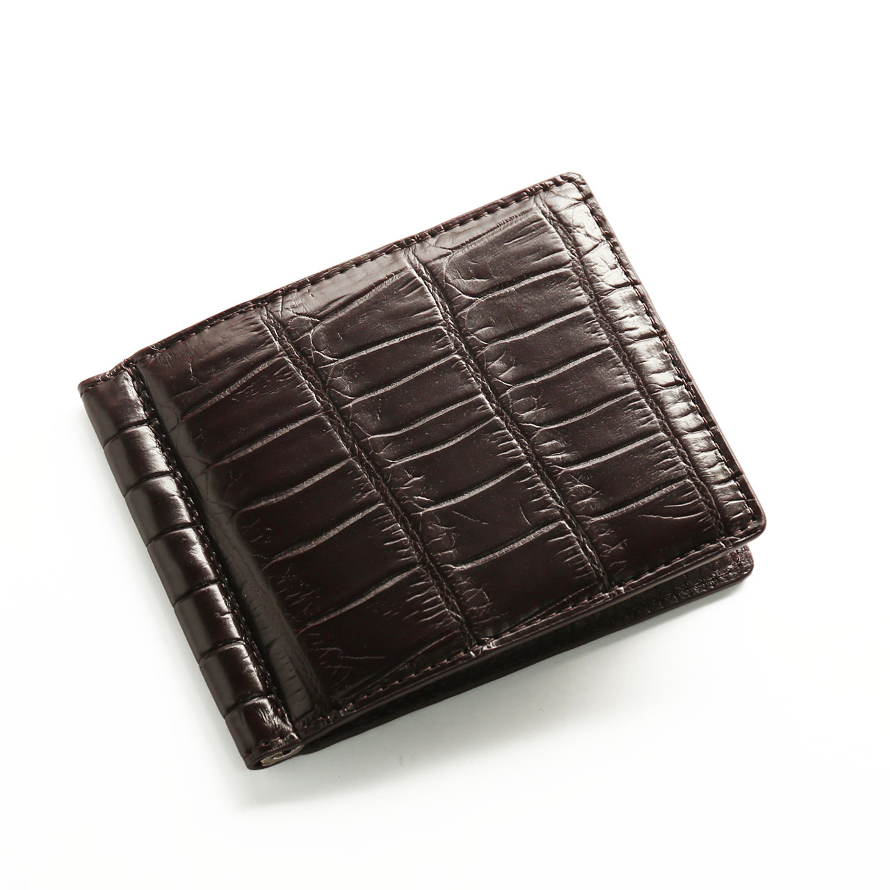 sankyo shokai（三京商会） クロコダイル マネークリップ 財布 折り
