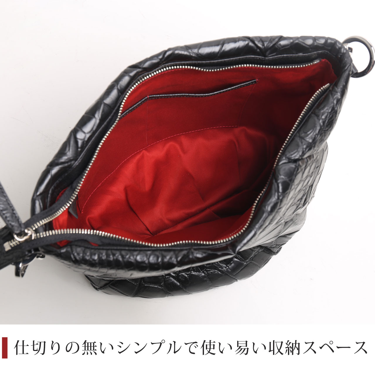 sankyo shokai（三京商会） クロコダイル ダイヤ柄 編み込みデザイン 