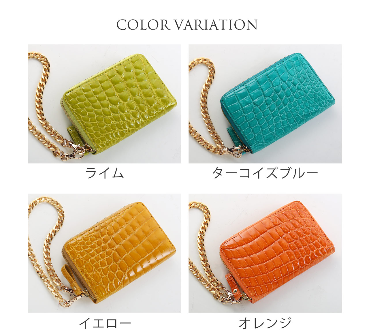 sankyo shokai（三京商会） クロコダイル 財布 レディース 二つ折り