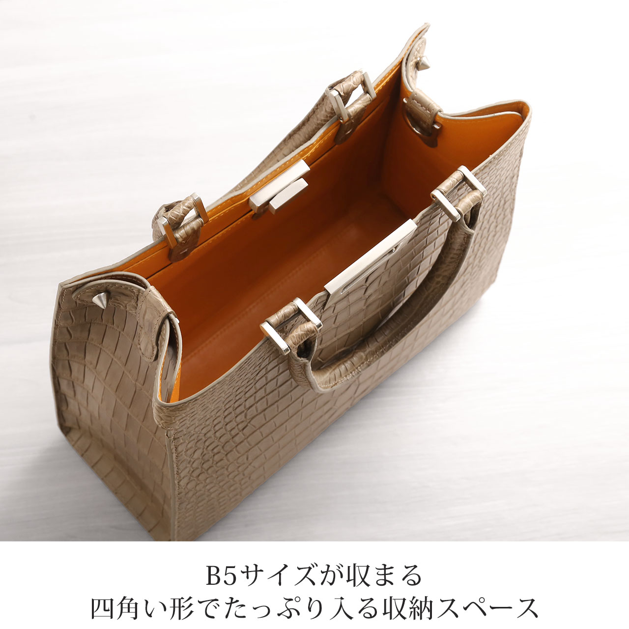 sankyo shokai（三京商会） スモールクロコダイル トートバッグ