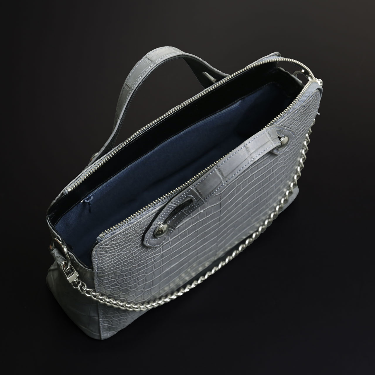 sankyo shokai（三京商会） スモールクロコダイル メンズバッグ 2way