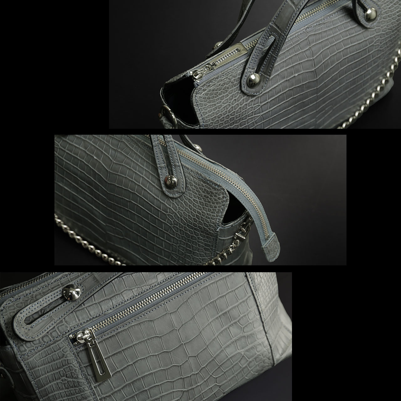 sankyo shokai（三京商会） スモールクロコダイル メンズバッグ 2way