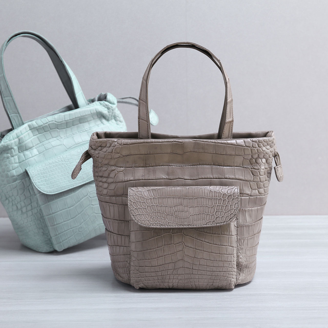 sankyo shokai（三京商会） クロコダイル ハンドバッグ レディース