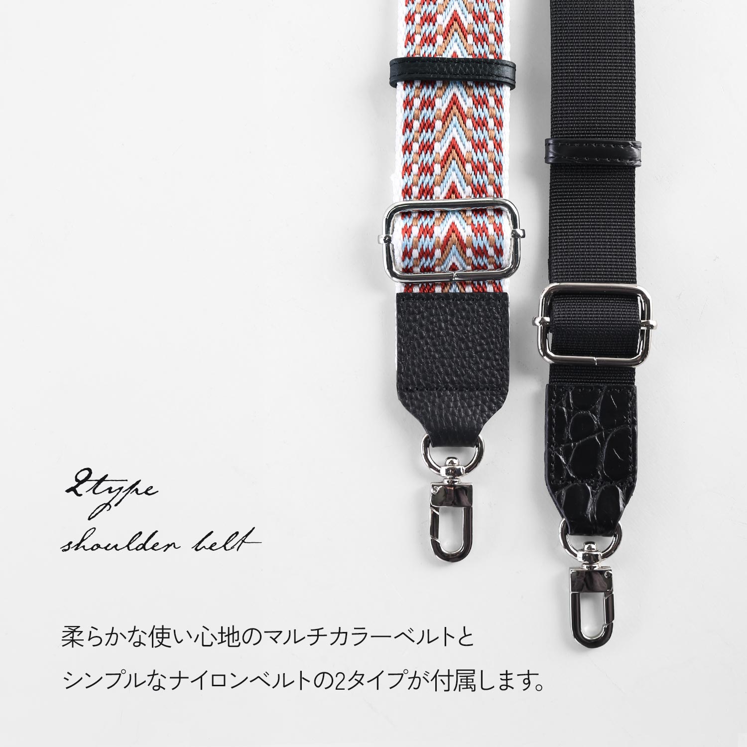 クロコダイル ショルダーバッグ レディース ナイルクロコダイル マット加工 センター取り ショルダーベルト2種 スクエア 斜めがけ 肩掛け (06001969r)【爆買!!】の画像