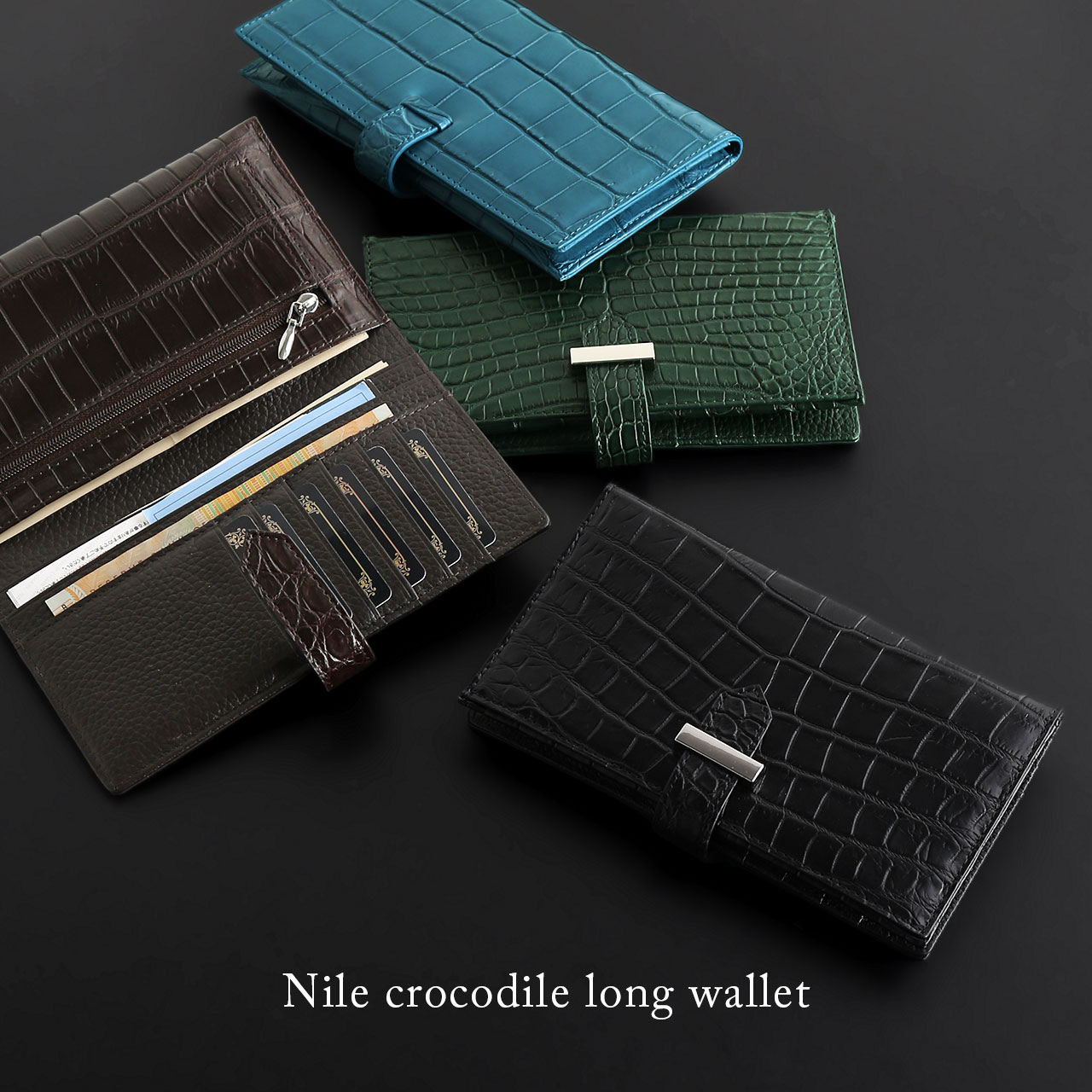 sankyo shokai（三京商会） 【週末限定10%off】クロコダイル財布
