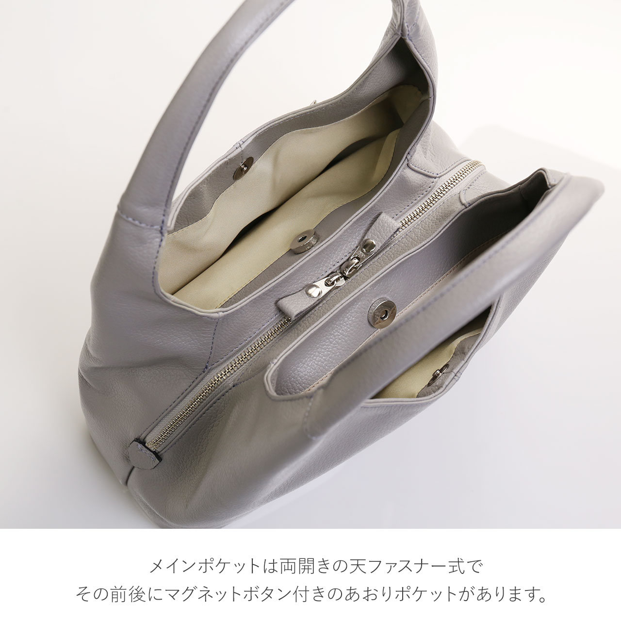 Jamale（ジャマレ） ハンドバッグ レディース 本革 日本製 ブラック