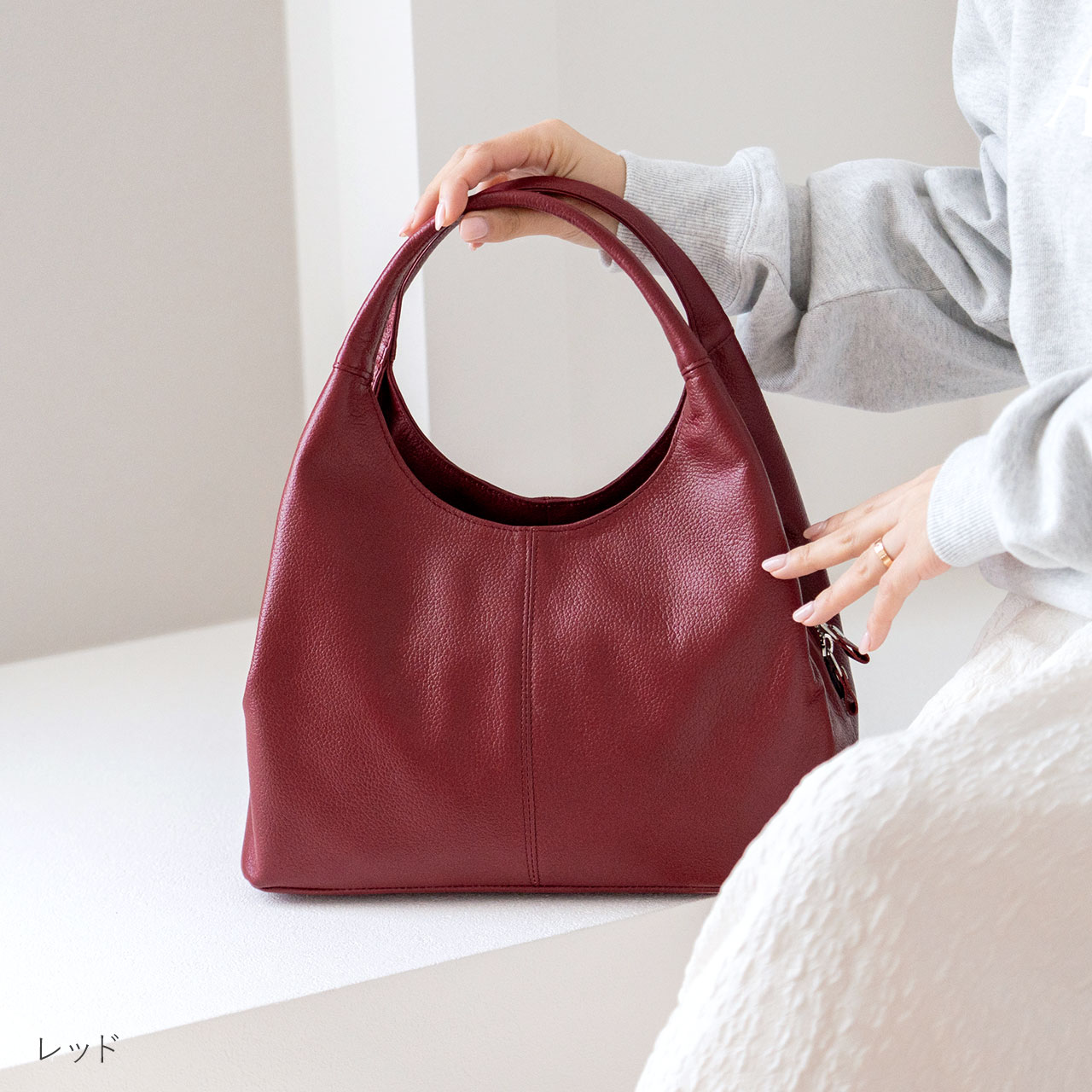 Jamale（ジャマレ） ハンドバッグ レディース 本革 日本製 ブラック