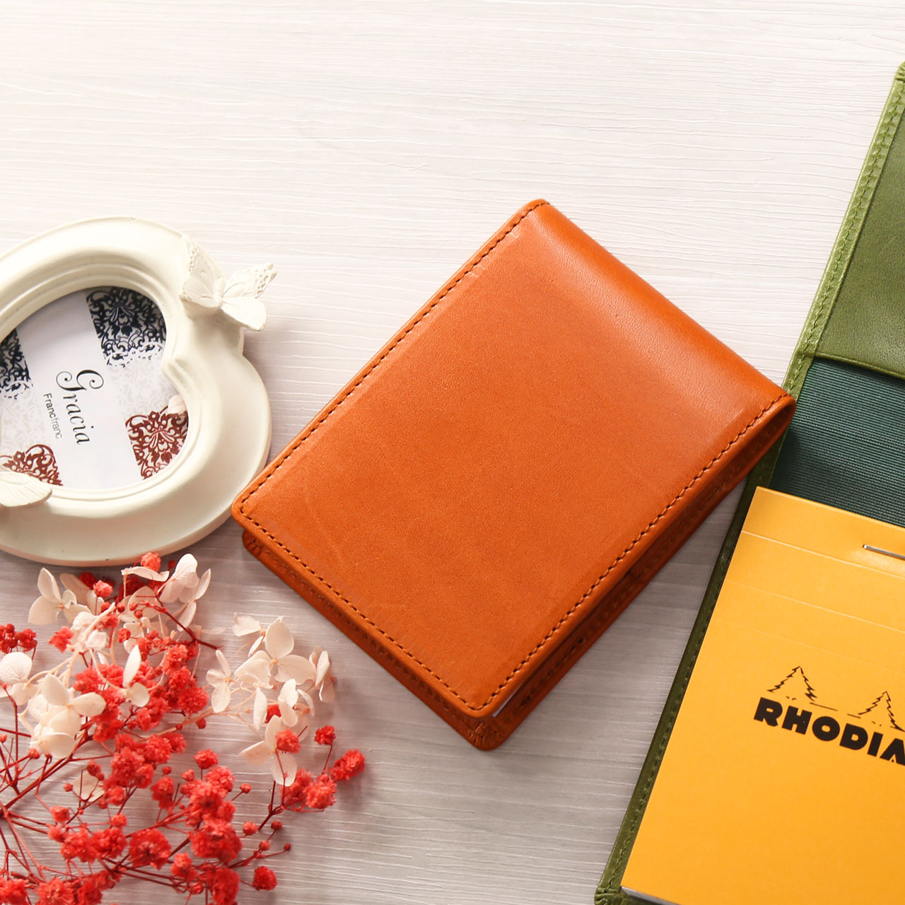 栃木レザー メモカバー Jamale No.11 ロディア カバー メモパッド カバー 縦型 日本製 牛革 RHODIA ケース［名入れ 可能］［ネコポスで送料無料］ (07000036r) | Jamale | 02
