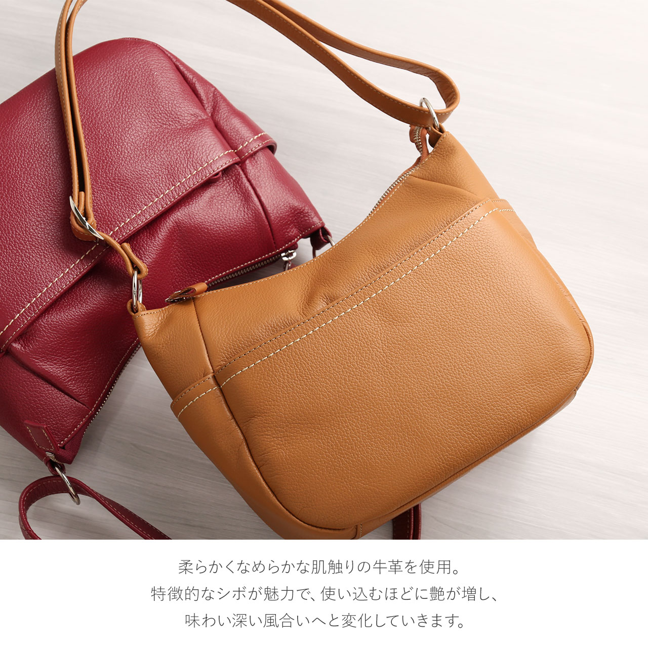 Jamale（ジャマレ） ショルダーバッグ 本革 レディース 斜めがけ 大人