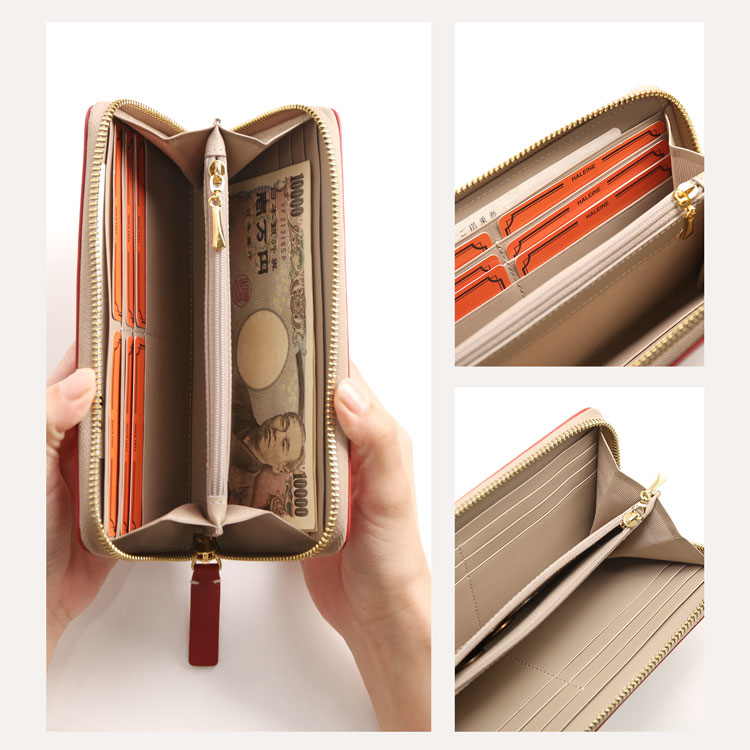 仕切り付き長財布✽703−16 sankyo shokai（三京商会） ［10%OFF春財布クーポン］長財布 本革 バイ