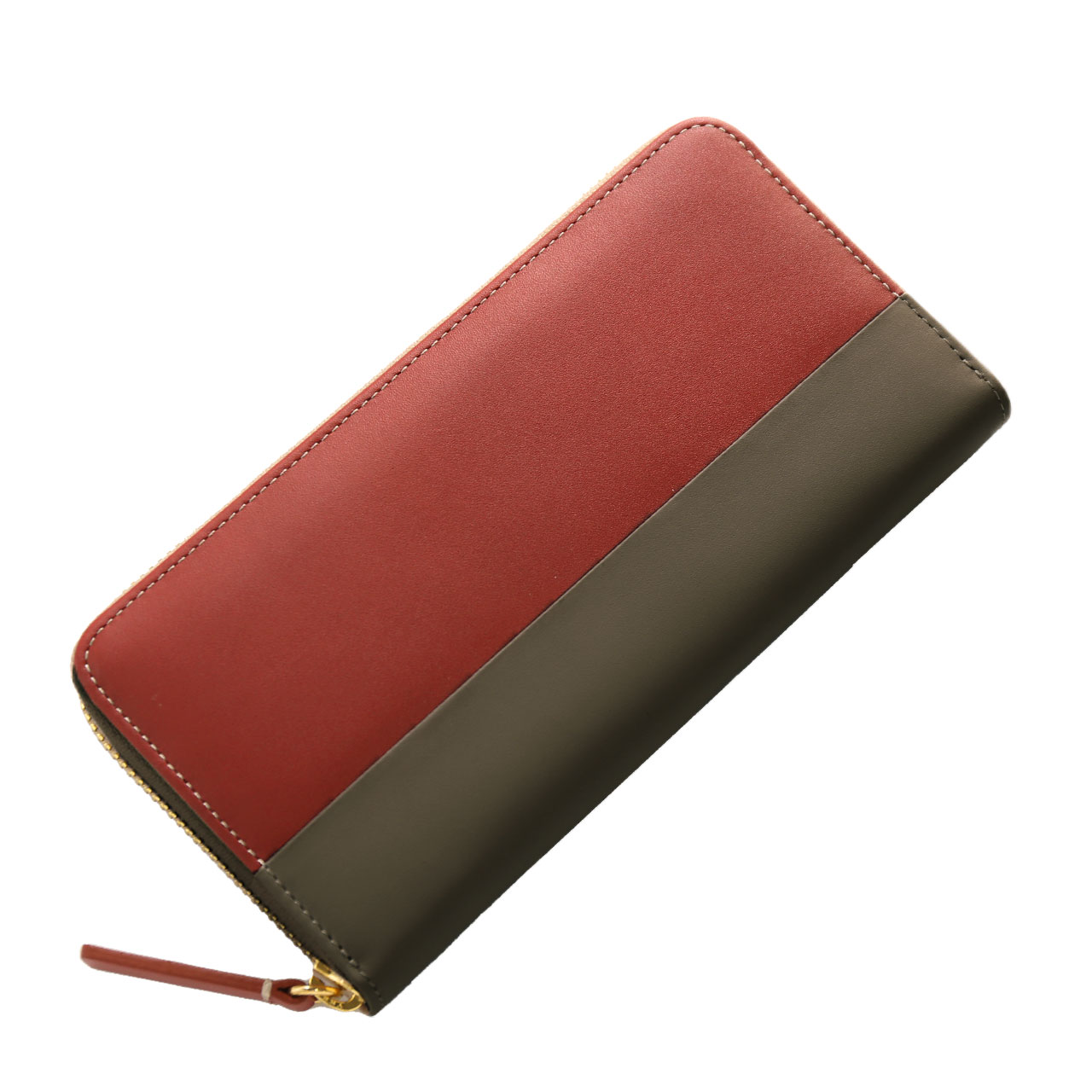 sankyo shokai（三京商会） 長財布 本革 バイカラー レディース