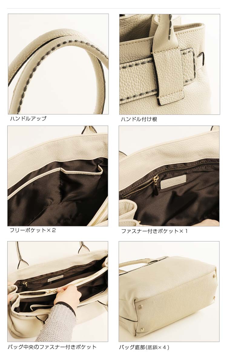 HALEINE イタリア製 牛革 トートバッグ a4 肩掛け HALEINE ブランド イタリア製 牛革 トートバッグ ハンドステッチ