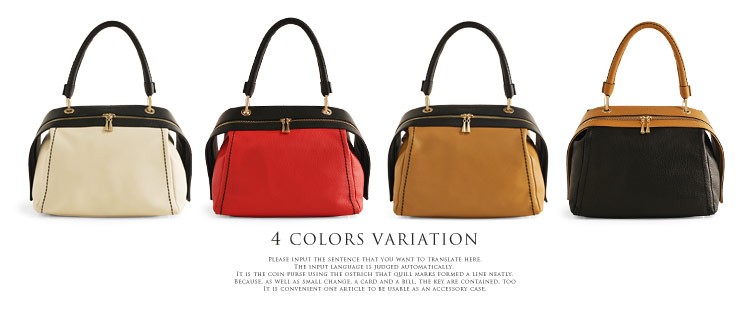 HALEINE（アレンヌ） ブランド イタリア製 牛革 ハンドバッグ バイ