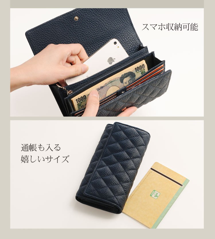 HALEINE [5%offクーポン]HALEINE［アレンヌ］牛革 長財布 かぶせ