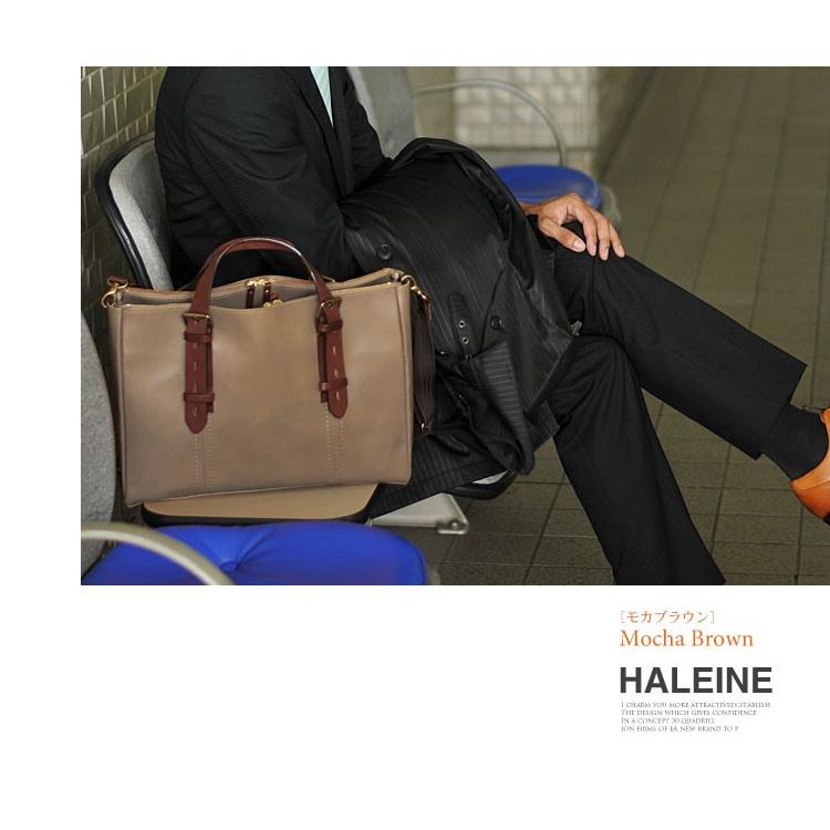 HALEINE/アレンヌ 牛革 ビジネスバッグ 2way 日本製 ステッチ デザイン A4対応 メンズ ブランド バレンタイン｜j-white｜12