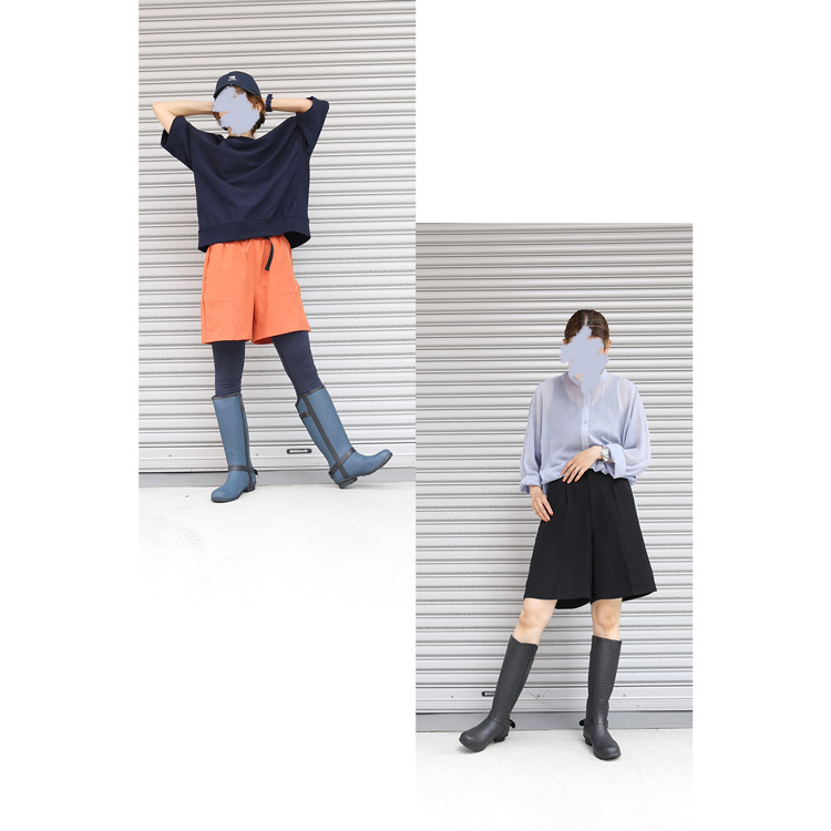 sankyo shokai レインブーツ レディース 完全防水 ロング