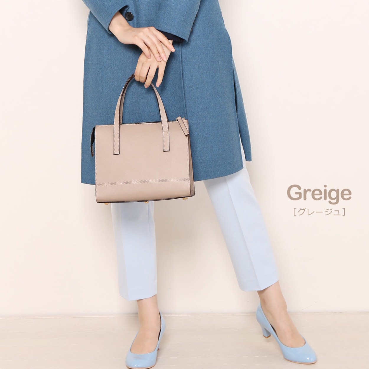 Mia Borsa（ミアボルサ） レディース 2WAY ハンドバッグ サフィアーノ