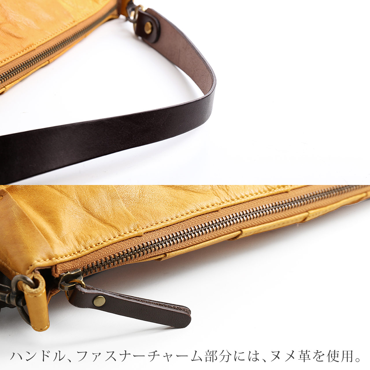 HALEINE（アレンヌ） ブランド 牛革 パッチワーク 2WAY ショルダー