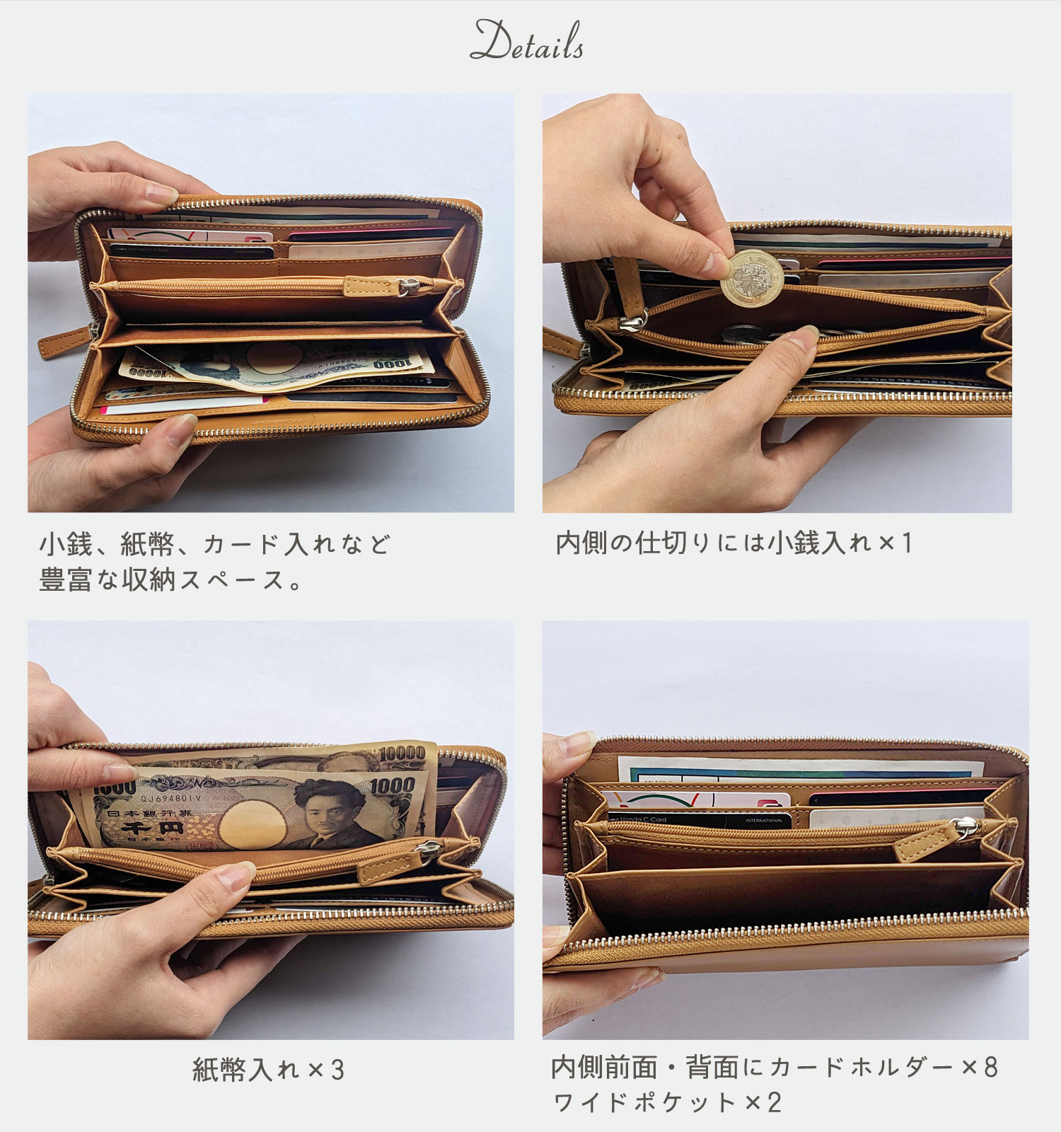 mieno 財布 レディース 長財布 本革 Diva ブランド レザー 牛革