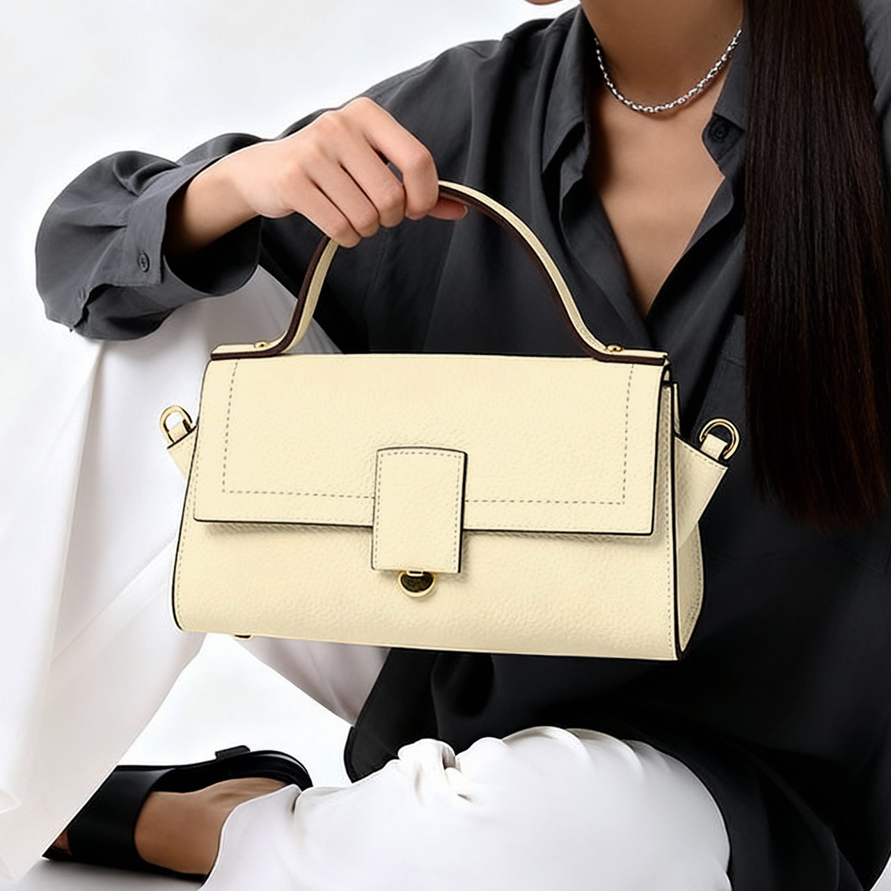 HALEINE（アレンヌ） [5%offクーポン]本革 2WAY バッグ レディース