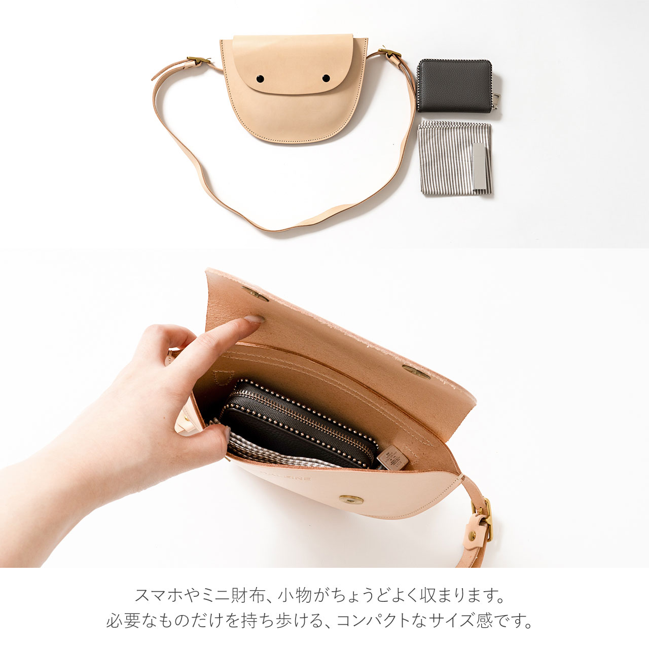 HALEINE ヌメ革ミニショルダーバッグ 楽天市場】本革 ショルダーバッグ レディース 日本製 HALEINE