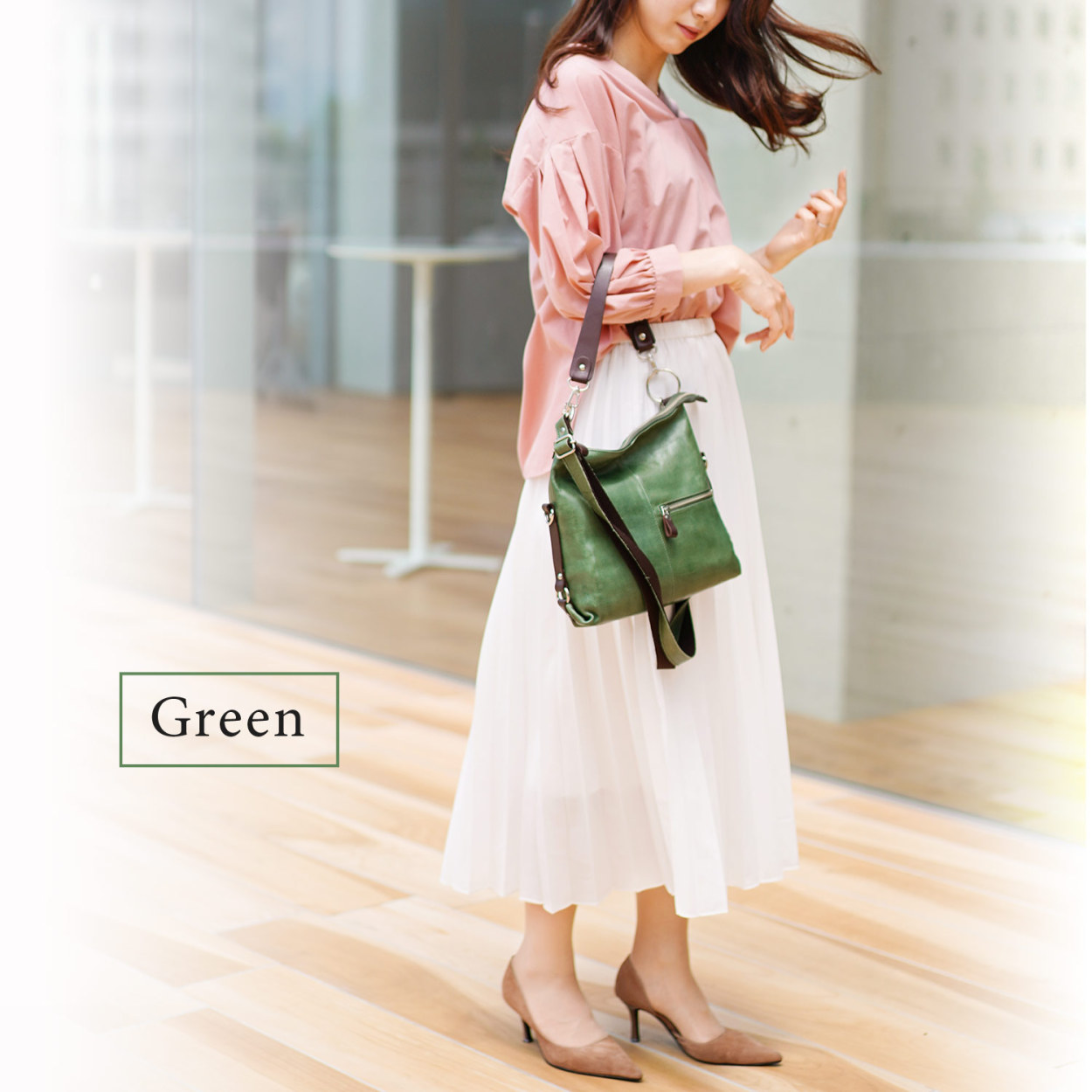 Jamale（ジャマレ） ショルダーバッグ レディース 斜めがけ 大人 革