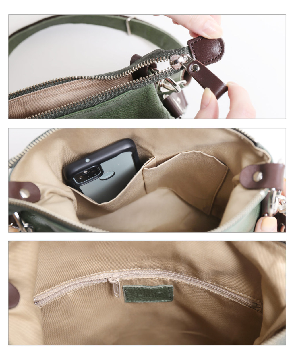 Jamale（ジャマレ） ショルダーバッグ レディース 斜めがけ 大人 革