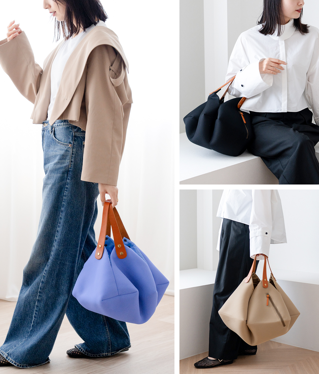 HALEINE（アレンヌ） オリガミバッグ Lサイズ 洗える 畳める 大容量