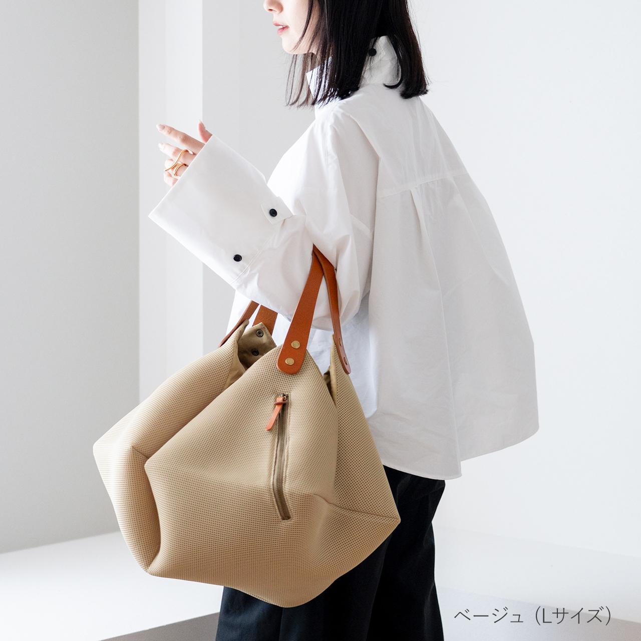 HALEINE（アレンヌ） オリガミバッグ Lサイズ 洗える 畳める 大容量