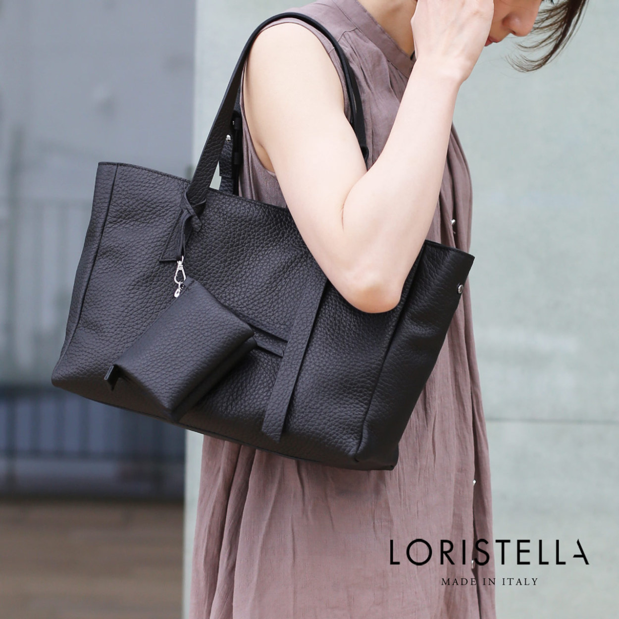 トートバッグ レディース ブランド LORISTELLA イタリア 本革 レザー