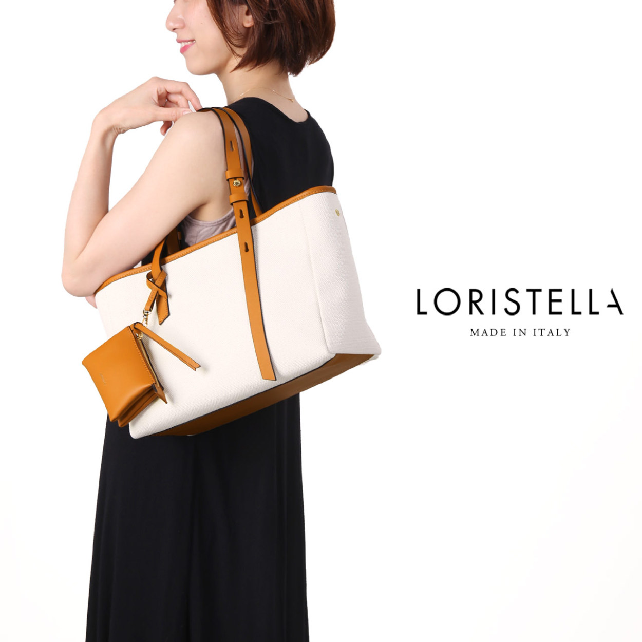 トートバッグ レディース ブランド LORISTELLA イタリア 本革 レザー