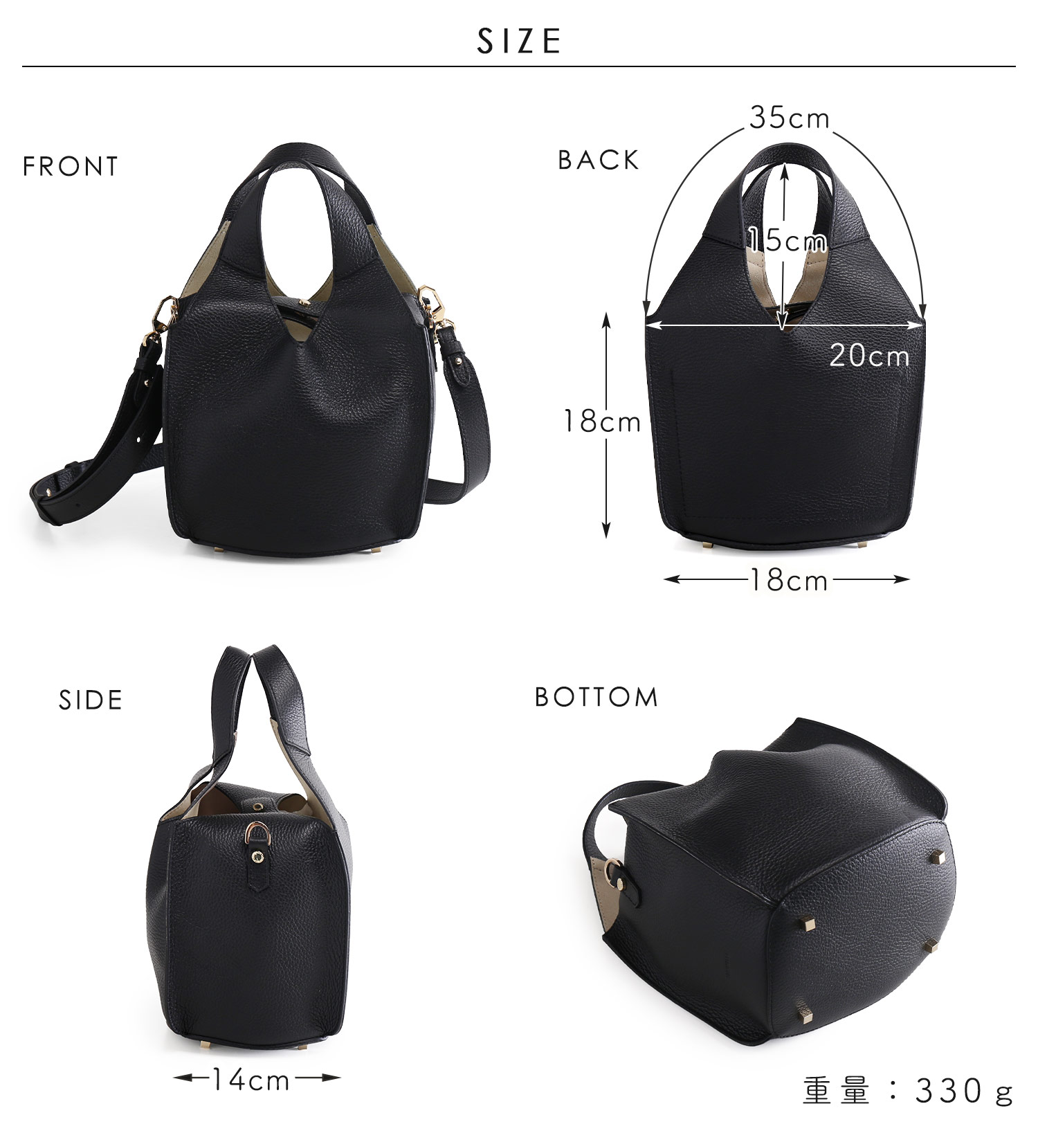 LORISTELLA（ロリステッラ） ハンドバッグ レディース 軽量 牛革