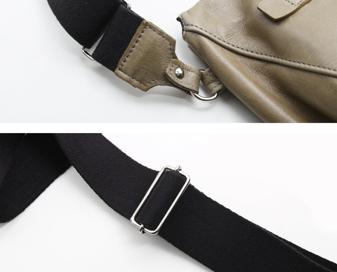 Jamale（ジャマレ） 日本製 牛革 ショルダーバッグ メンズ 大サイズ