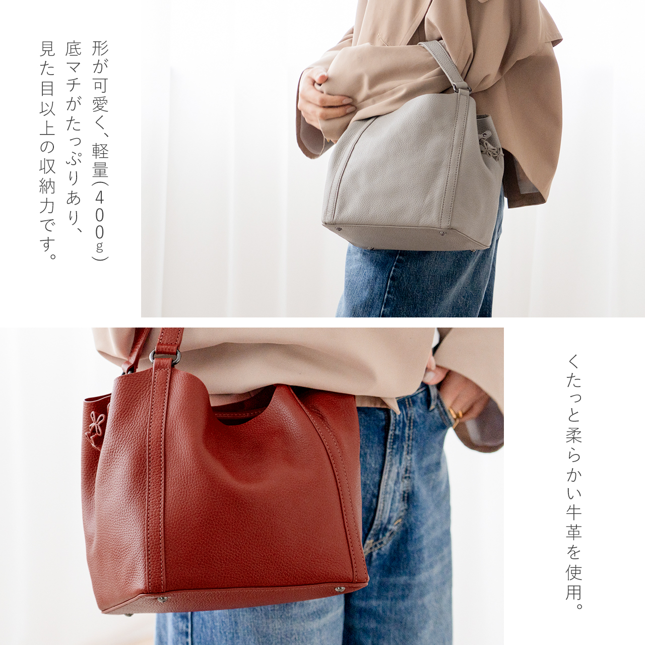 ハンドバッグ レディース バッグ 巾着バッグ HALEINE アレンヌ ブランド レザー 本革 カジュアル 女性 フォーマル ブラック ギフト プレゼント 5F (07000542r) | HALEINE | 08