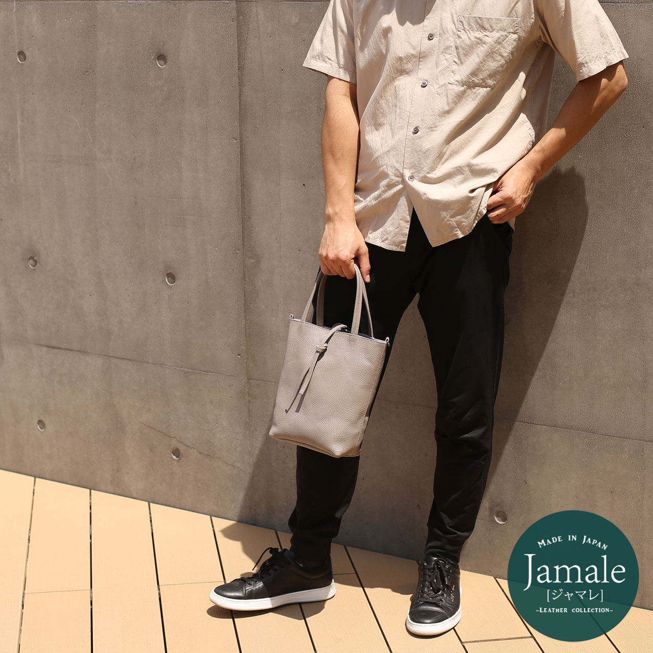 Jamale 2wayバッグ メンズ 牛革 ジャマレ 日本製 大人 本革