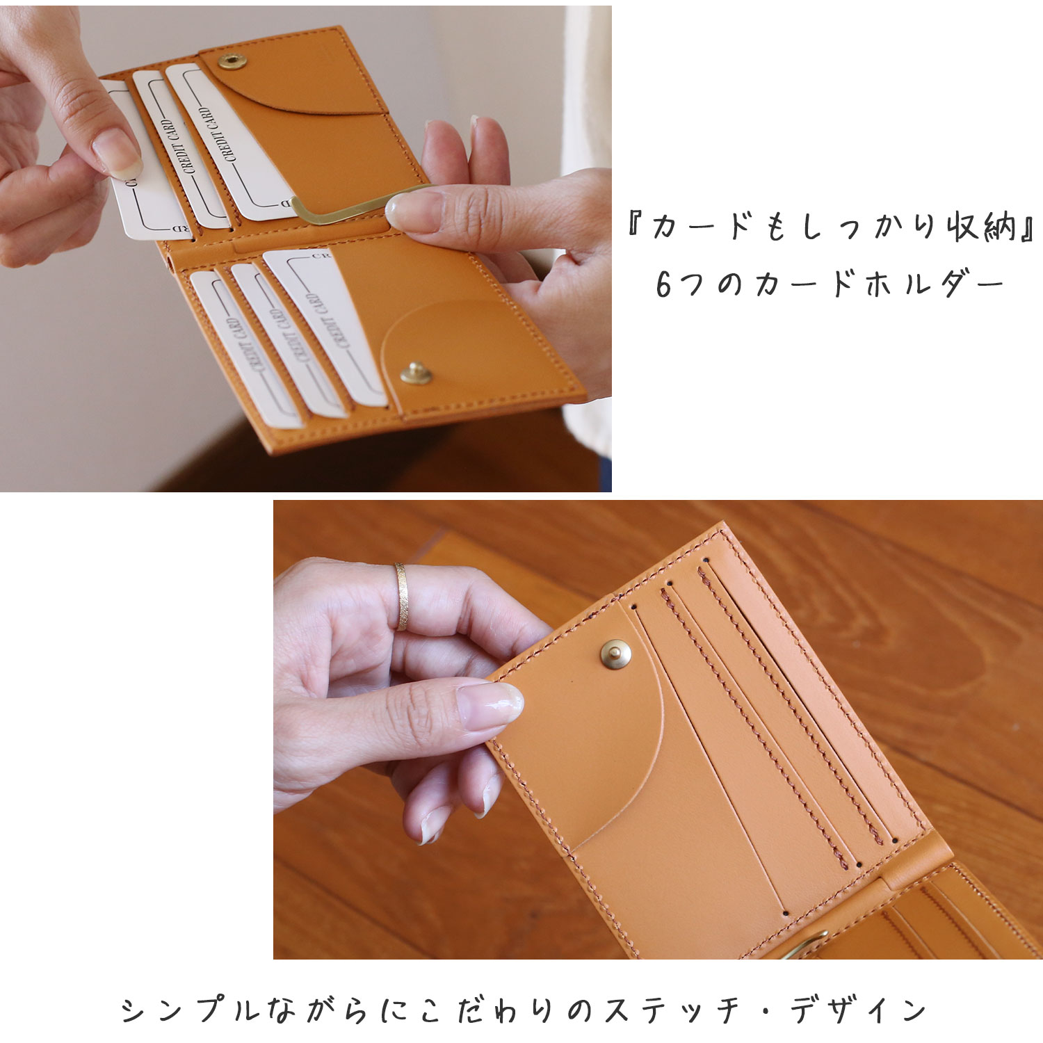 Jamale（ジャマレ） マネークリップ レディース 財布 レザー カード