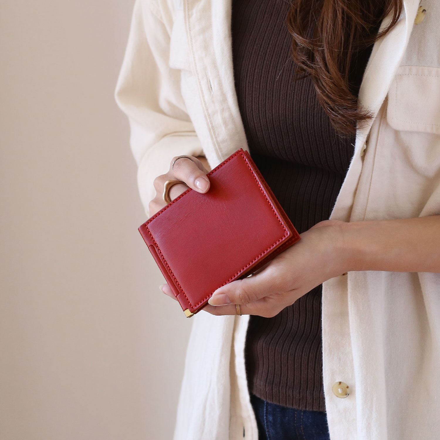 Jamale（ジャマレ） マネークリップ レディース 財布 レザー カード