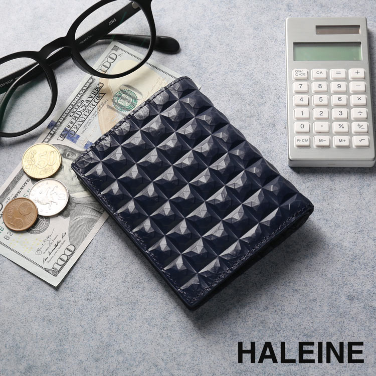 HALEINE 3Dデザイン 本革 コンパクト財布 レディース 2つ折り財布 ミニ財布 4FB (07000579r)｜j-white｜04