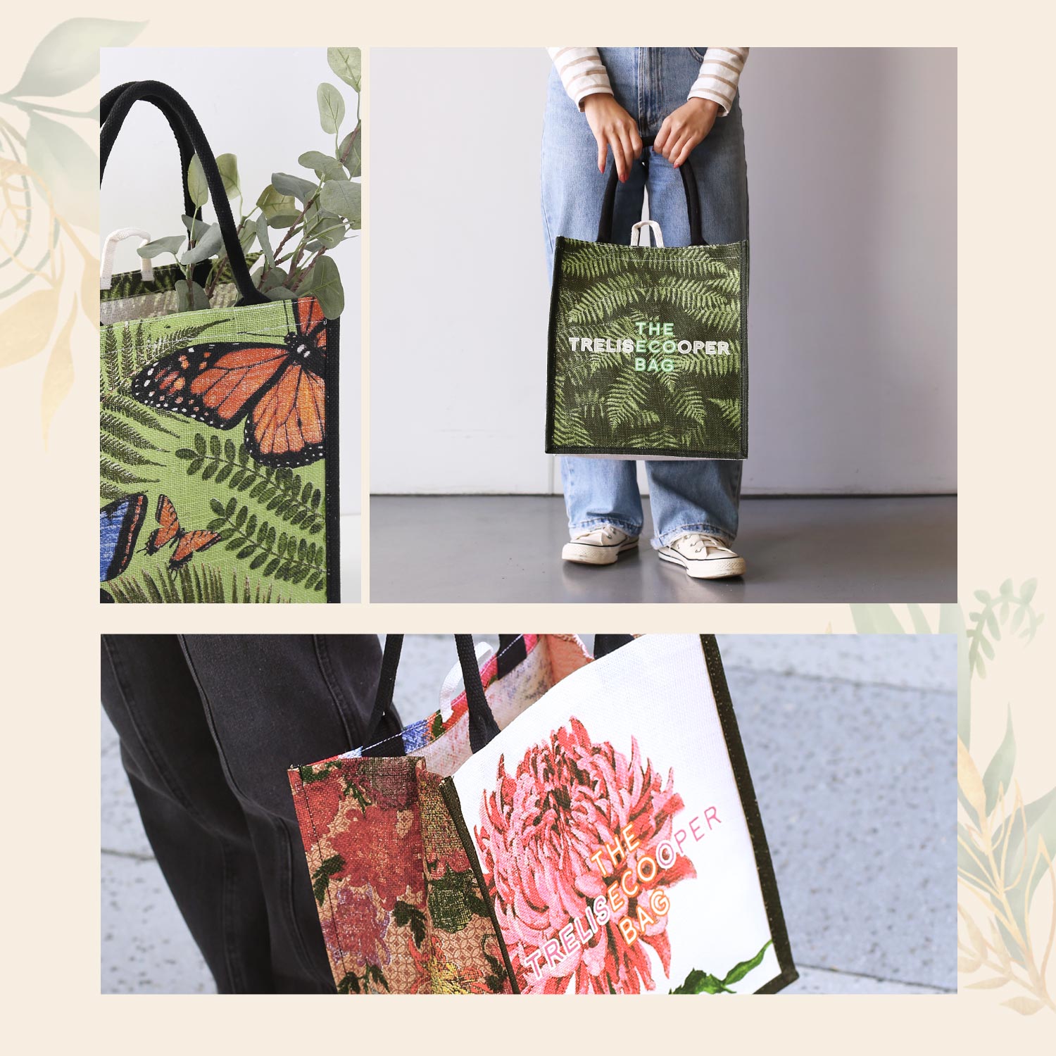 ジュートバッグ おしゃれ エコバッグ トートバッグ