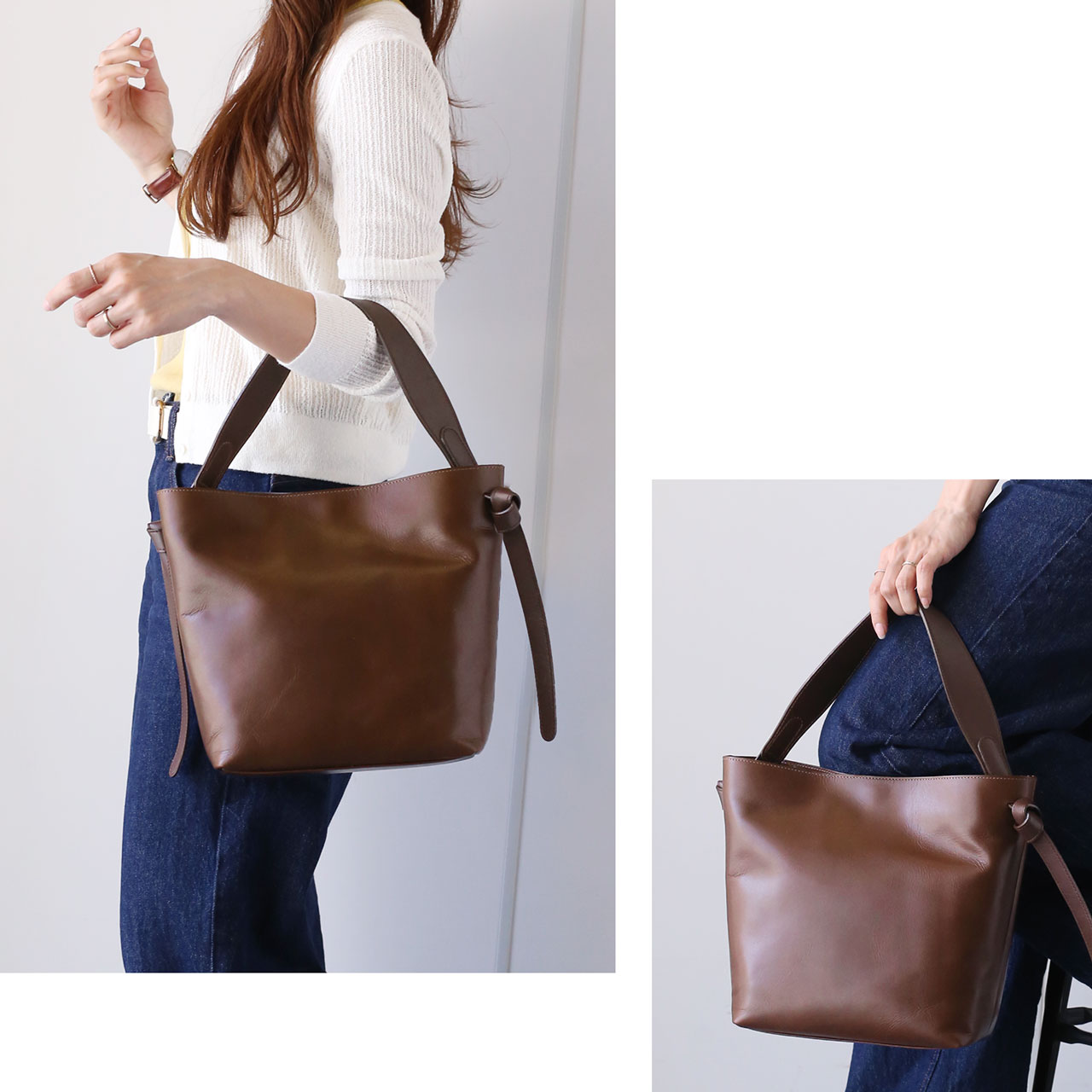 Jamale（ジャマレ） 本革 ワンショルダーバッグ レディース オイル