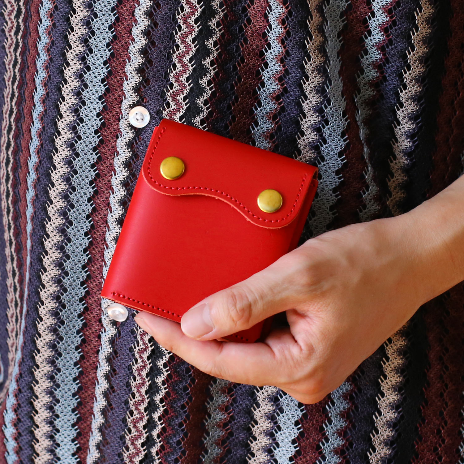 Jamale（ジャマレ） メンズ 財布 コンパクト 本革 黒 ［名入れ 可能