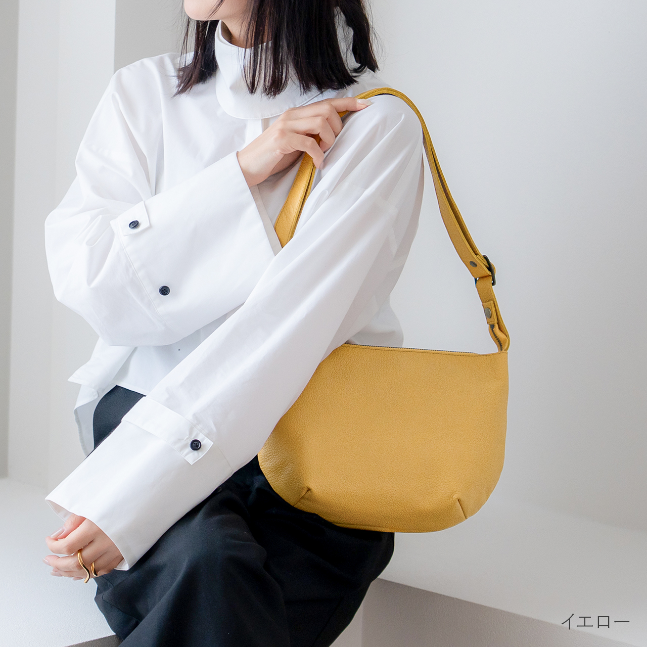 Jamale（ジャマレ） ショルダーバッグ レディース 日本製 牛革 防水