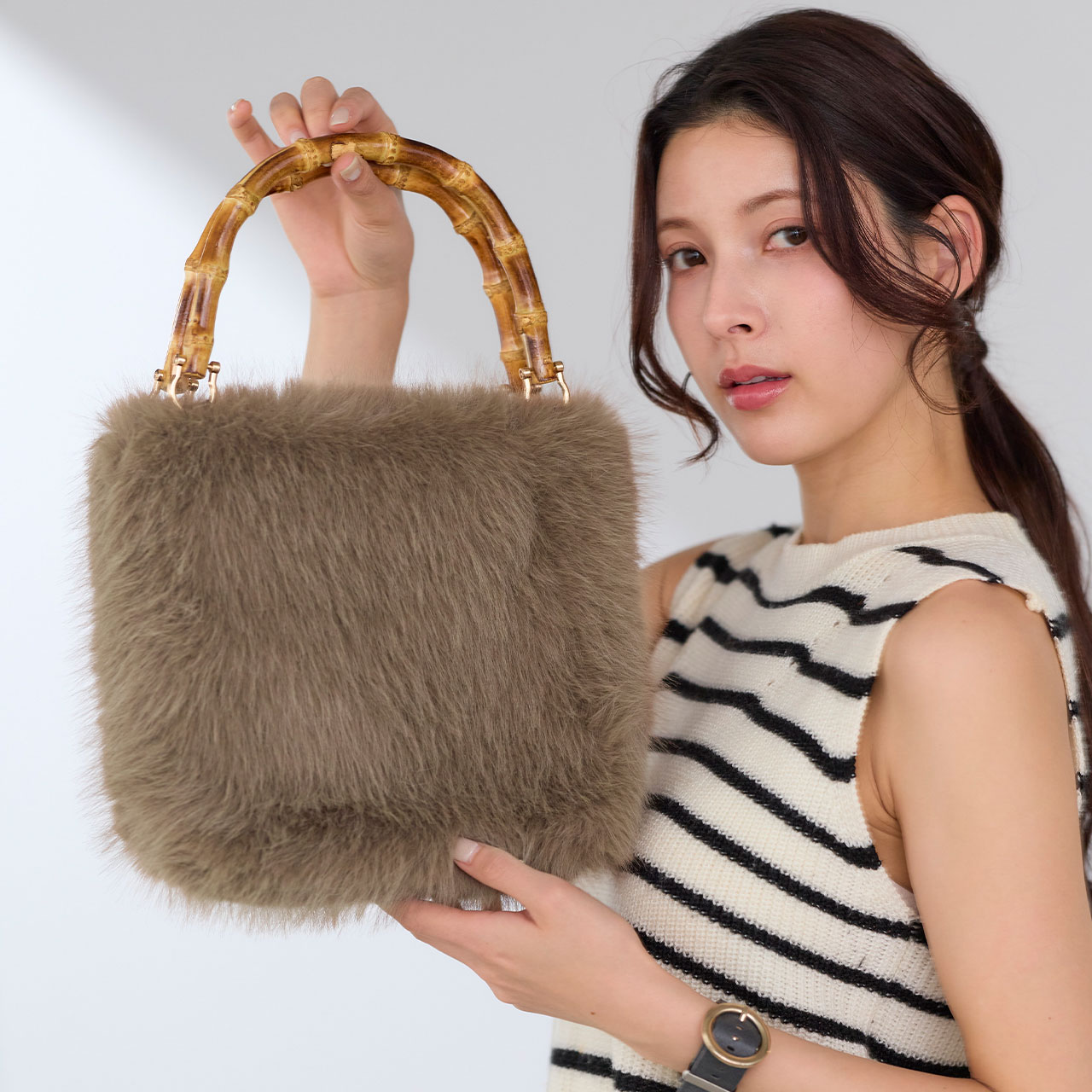 sankyo shokai（三京商会） ［期間限定価格］ファーバッグ レディース