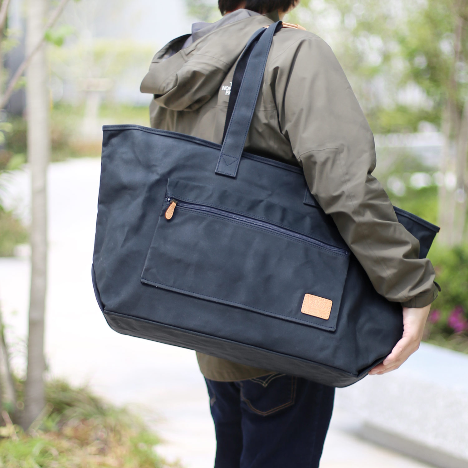 日本製 トートバッグ 50L 豊岡製 Pistache ピスタッシュ アーミーダック使用 ファスナー付き 大容量 無地 メンズ 鞄 バッグ 帆布 丈夫(07000649-mens-1r) sankyo shokai（三京商会） 日本製 トートバッグ 50L 豊岡製 Pistache